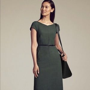 MM LaFleur The Nisa dress Spruce belted